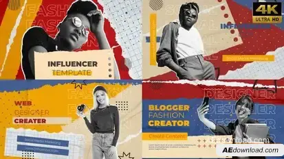 Blogger Influencer Opener Openers template preview
