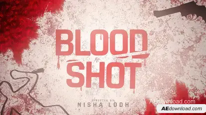 Blood Shot Title Titles template preview