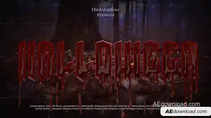 Blood Text Animation Titles template preview