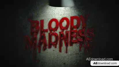 Bloody Madness Intro Titles template preview