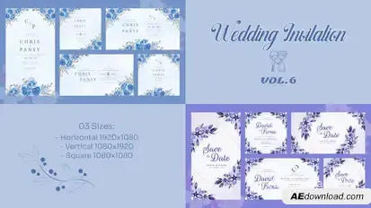 Wedding Invitation Vol.6 Openers template preview