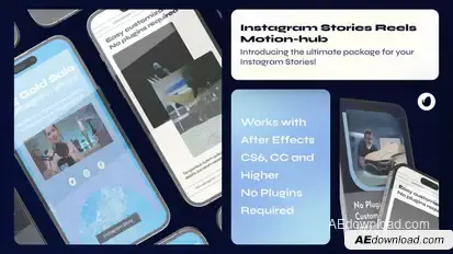 Blue Instagram Stories Product Promo template preview