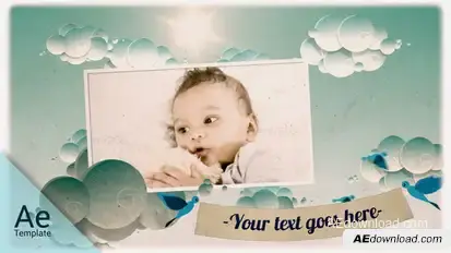 Blue sky Video Displays template preview