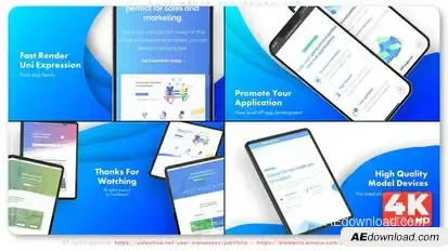 Blue Waves APP Promo A16 Product Promo template preview