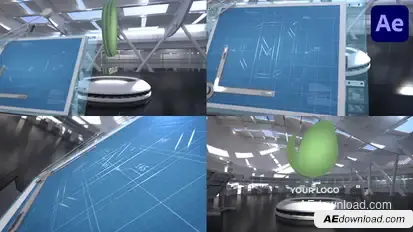 Blueprint 3D Logo for After Effects Logo Stings template preview