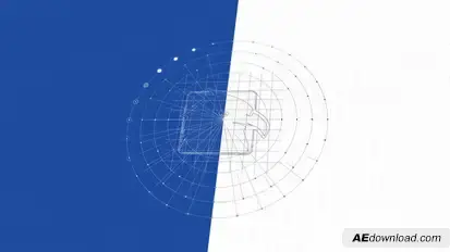 Blueprint Grid Logo Reveal Logo Stings template preview