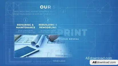 Blueprint Logo & Presentation Logo Stings template preview