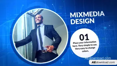 Blueprint Slideshow Video Displays template preview