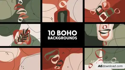 Boho Backgrounds Elements template preview