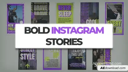 Bold Instagram Stories | AE Product Promo template preview