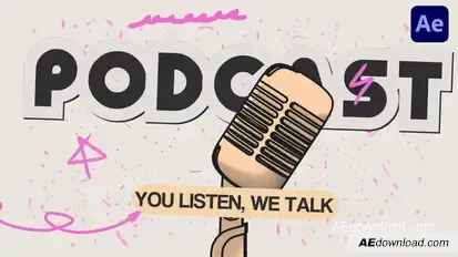Bold Outline Podcast Opener Openers template preview
