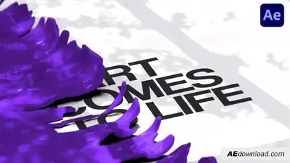 Bold Paintworks Typography Intro Openers template preview