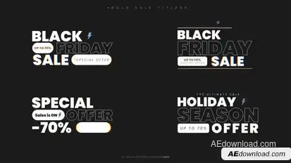 Bold Sale Titles Titles template preview