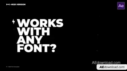 Bold Text Animation  AE Titles template preview