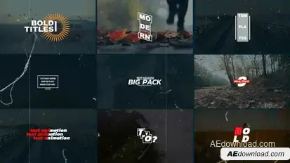 Bold Text Titles Titles template preview