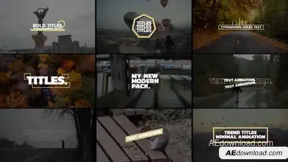 Bold Text Titles | AE Titles template preview