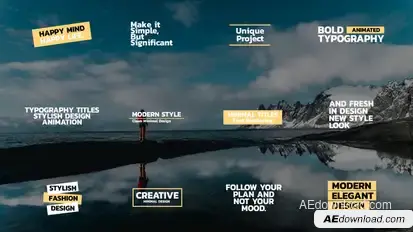 Bold Text Titles | After Effects Titles template preview