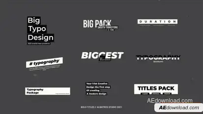 Videohive Bold Titles 2.0 | After Effects 53062910 Titles template preview