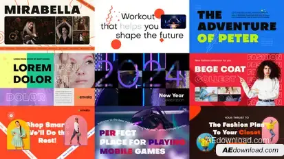 Bold Titles Titles template preview