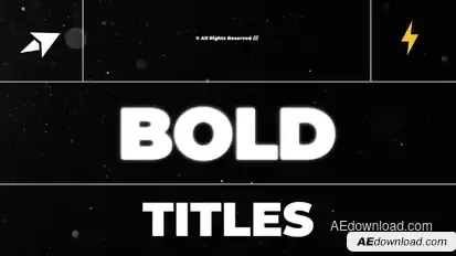 Bold Titles | AE Titles template preview