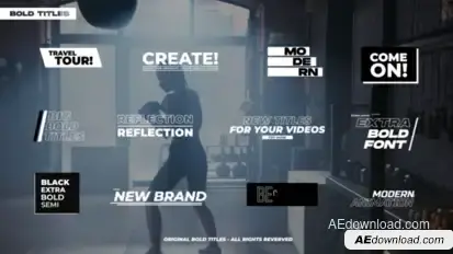 Bold Titles | After Effects Titles template preview