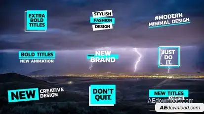 Bold Titles | After Effects Titles template preview