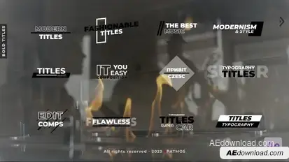 Bold Titles |  After Effects Titles template preview