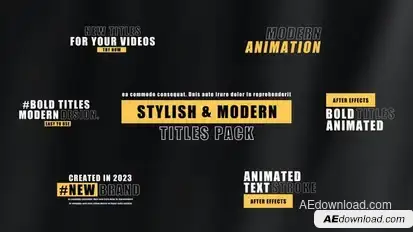 Bold Titles | After Effects Titles template preview