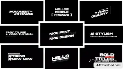 Bold Titles | After Effects Titles template preview