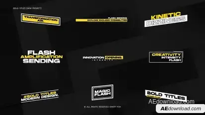 Bold Titles // After Effects Titles template preview