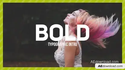 Bold Typo -Typographic Intro Titles template preview