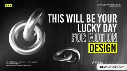 Bold Typography Scenes Titles template preview