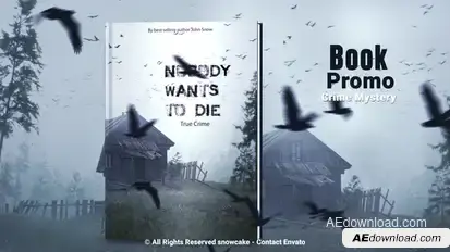 Book Promo Crime Mystery Product Promo template preview