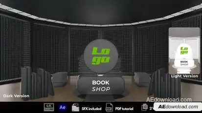 Book Shop Logo Stings template preview