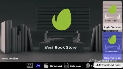 Book Store Logo Stings template preview