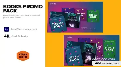 Bookstore Publishing Books Marketing Pack Product Promo template preview