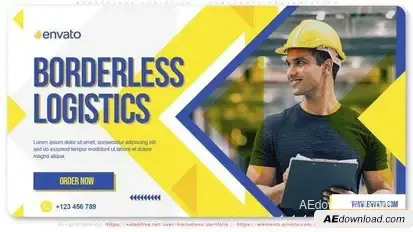 Borderless Logistics - Corporate Presentation Openers template preview