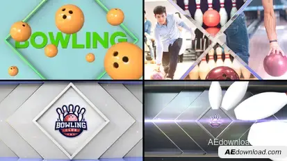 Bowling Bumper Logo Stings template preview