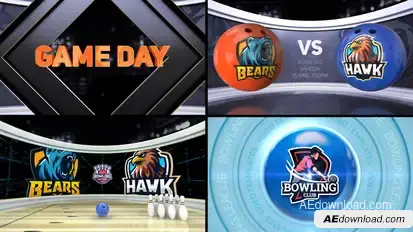 Bowling VS Logo Stings template preview