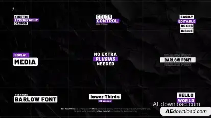 Box Text Titles | After Effects Titles template preview