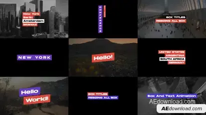 Box Titles 1.0 | AE Titles template preview