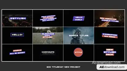 Box Titles 1.0 | After Effects Titles template preview