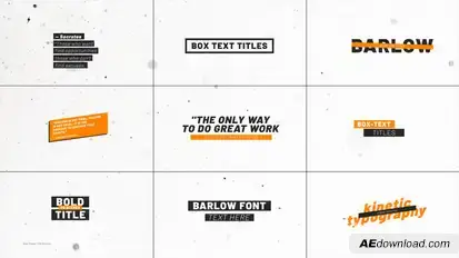 Box Titles 2.0 | After Effects Titles template preview