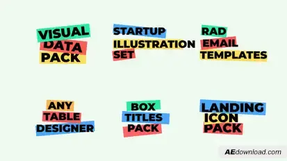 Box Titles V2.0 | AE Titles template preview