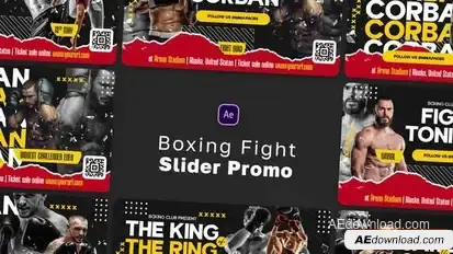 Boxing Fight Slider Promo Openers template preview