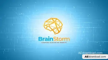 Brain Storm - Digital Logo Reveal Logo Stings template preview