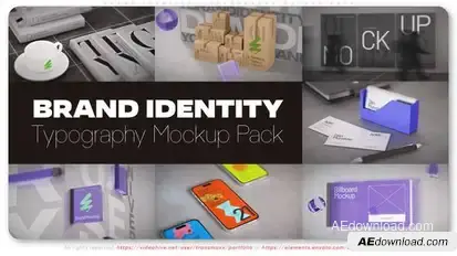 Brand Identity - Typography Mockup Pack Openers template preview