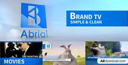 Brand TV Simple & Clean Openers template preview