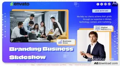Branding Business Slideshow Openers template preview