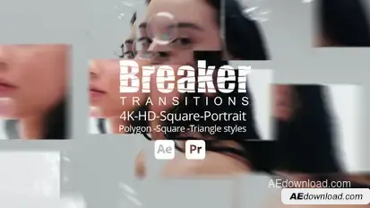 Breaker Transitions Elements template preview